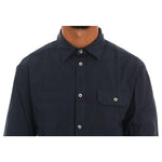 John Galliano Blue Casual Cotton Long Sleeve Shirt TSH1216-3