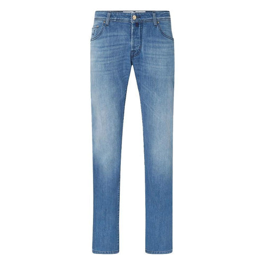 Jacob Cohen Light Blue Cotton Men Jeans JA-13763-IT40 | M