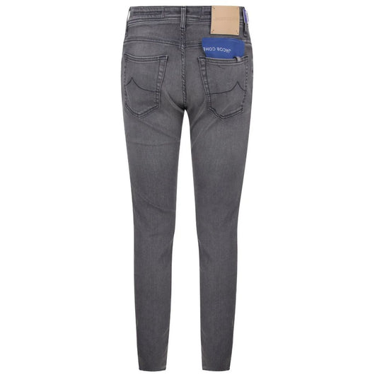 Jacob Cohen Gray Cotton Jeans & Pant JA-13778-W35
