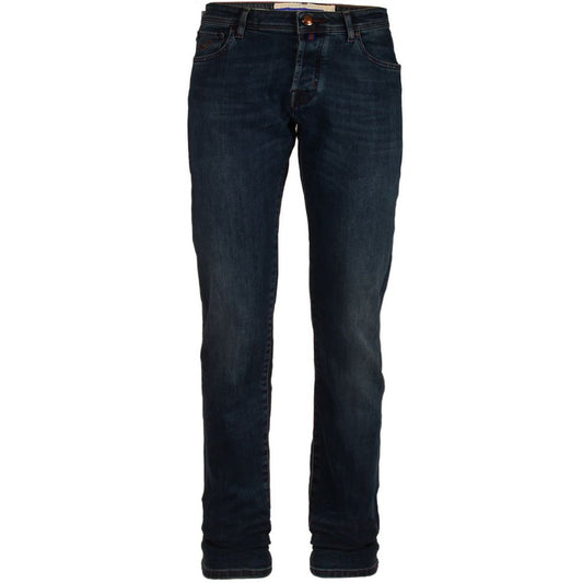 Jacob Cohen Blue Cotton Men's Slim Fit Jean JA-13785-W35
