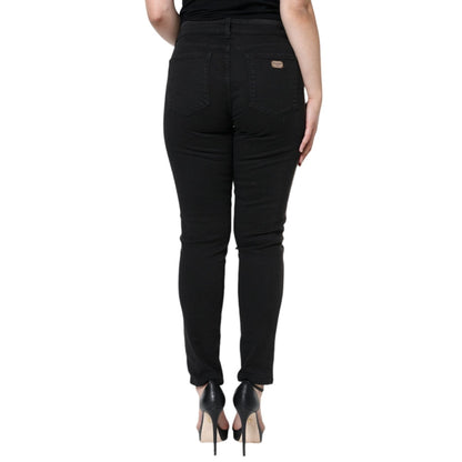 Dolce & Gabbana Black Cotton Stretch Skinny Denim Jeans