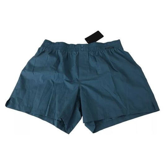 Dolce & Gabbana Blue Cotton Regular Boxer Shorts Underwear BIK911-4