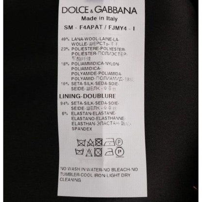 Dolce & Gabbana Gold Black Short Mini Skirt