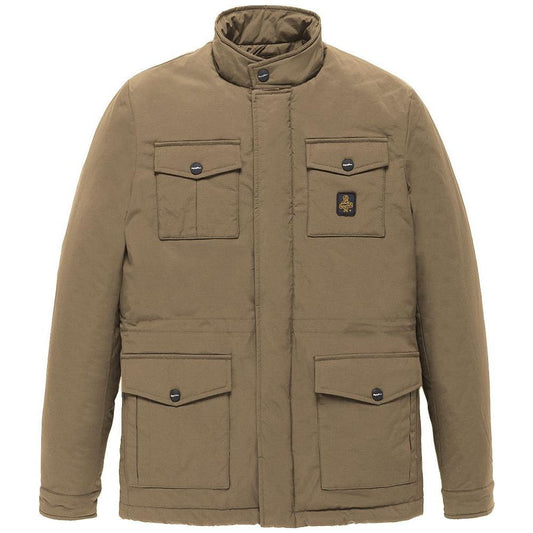 Refrigiwear Brown Nylon Men Jacket RE-13997-L