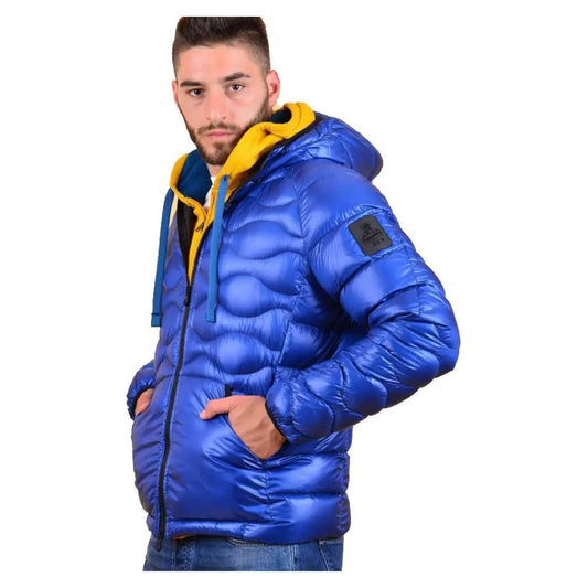 Refrigiwear Blue Nylon Men Jacket RE-14005-XXL
