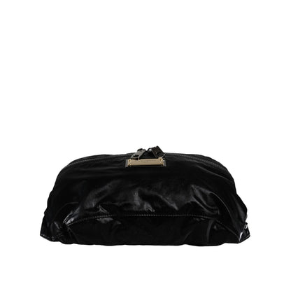 Dolce & Gabbana Black Nylon Fabric Belt Waist Fanny Pack Bag