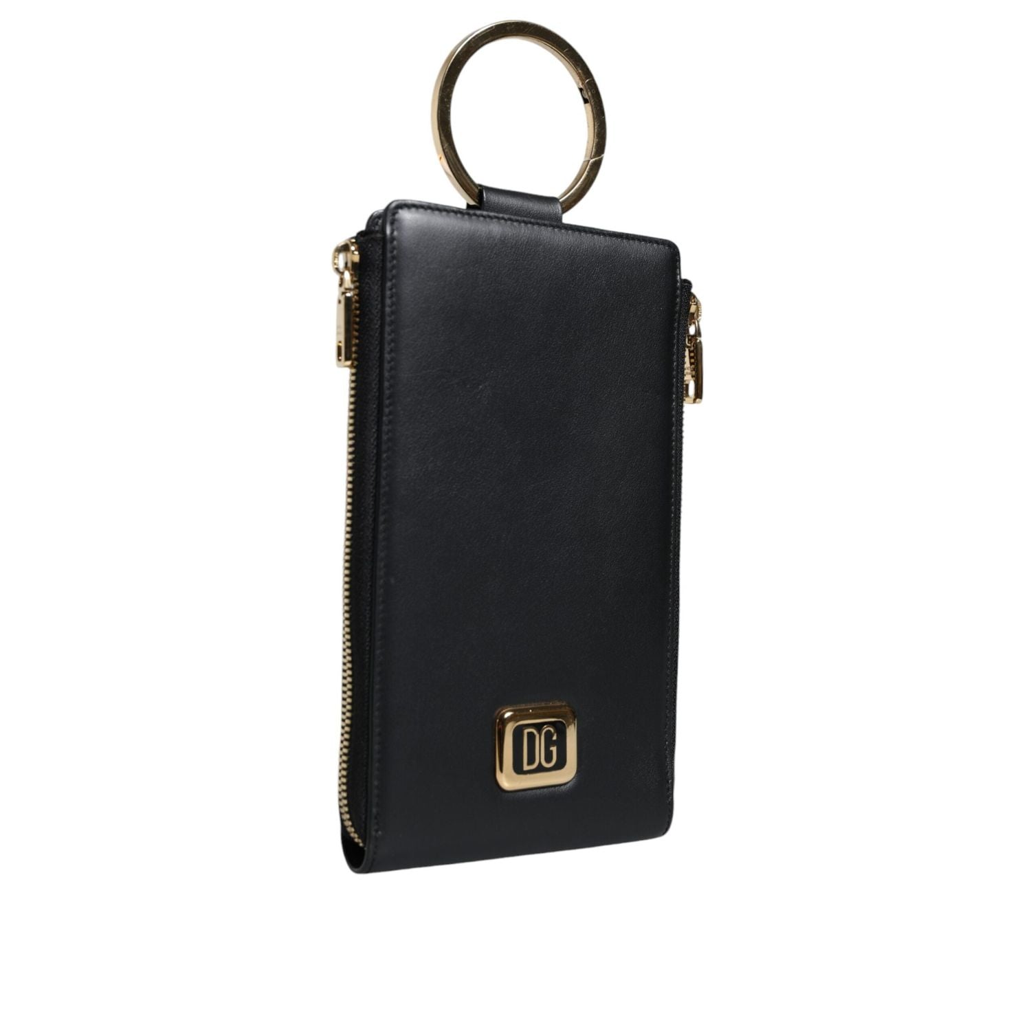 Front view with bag zipped and handles upright.