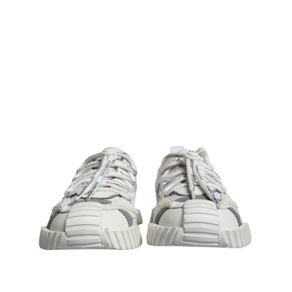 Dolce & Gabbana White Lace Up Low Top NS1 Sneakers Shoes