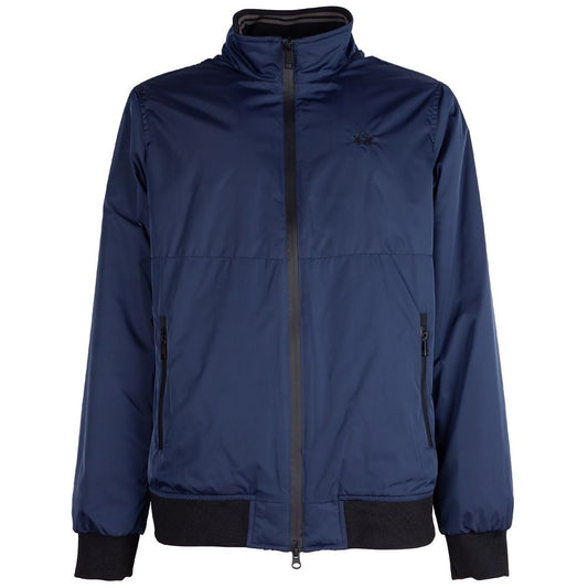 La Martina Blue Polyester Jacket LA-14192-S