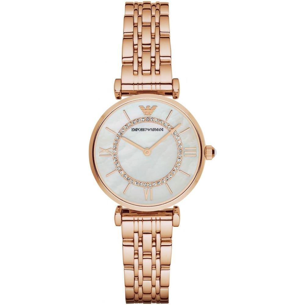 Armani Rose Gold Stainless Steel Watch ARAR1909AC