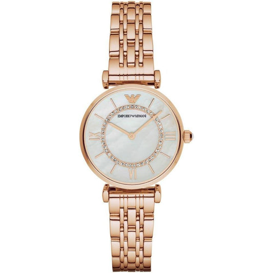 Armani Rose Gold Stainless Steel Watch ARAR1909AC