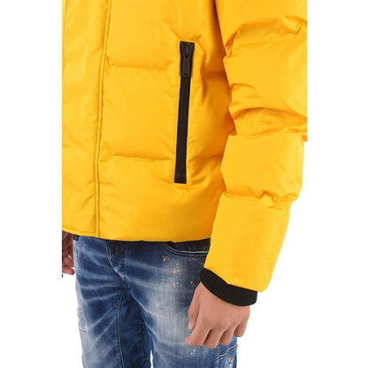 Dsquared² Yellow Nylon Men's Down Jacket