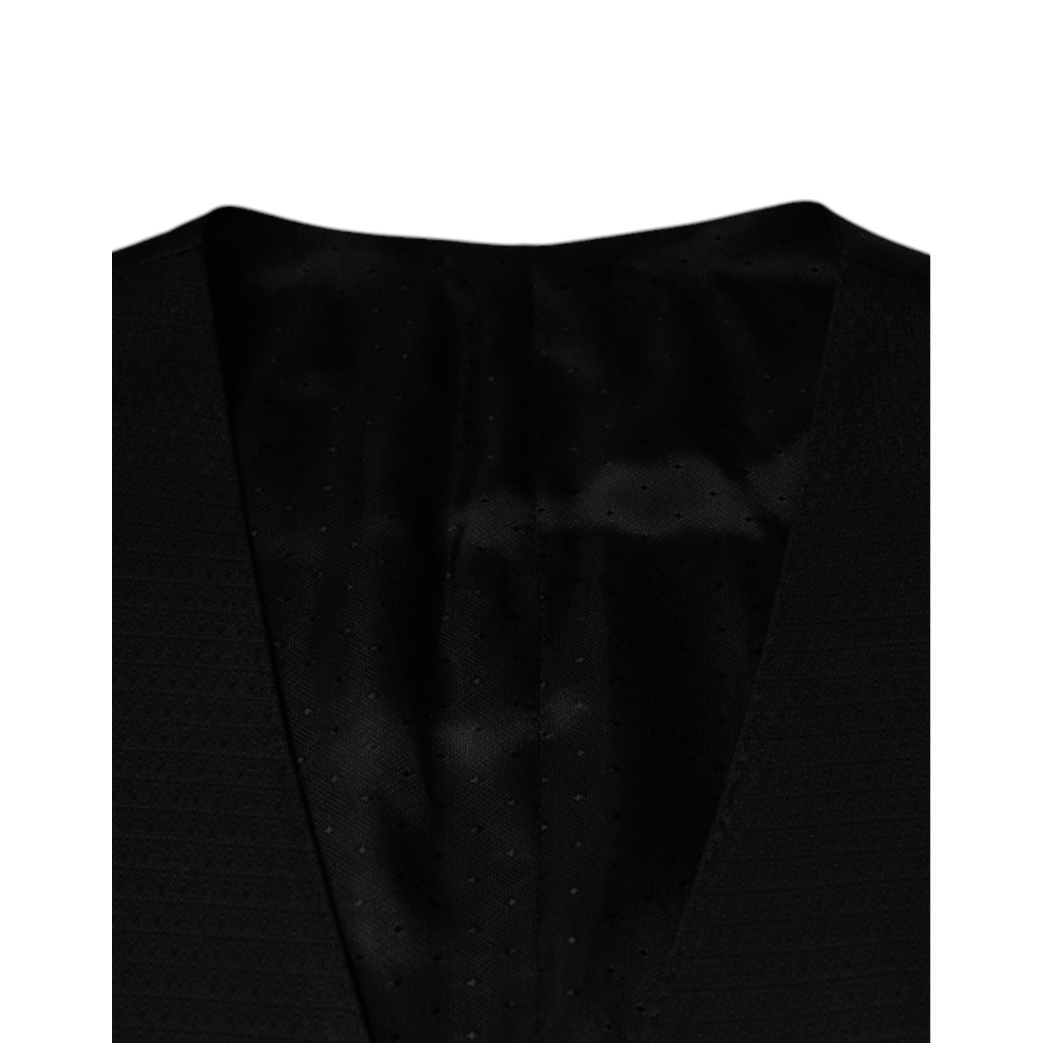 Dolce & Gabbana Black Wool Waistcoat Dress Formal Vest
