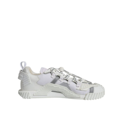 Dolce & Gabbana White Lace Up Low Top NS1 Sneakers Shoes