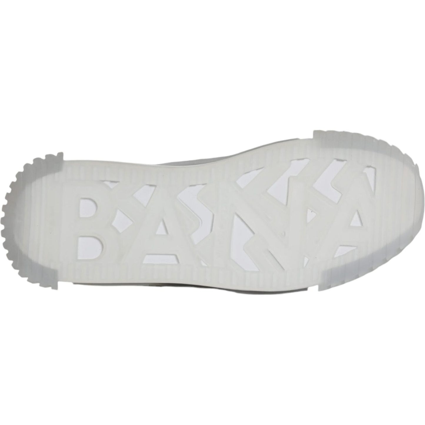 Dolce & Gabbana White Silver Low Top NS1 Sneakers Shoes MV6238-43