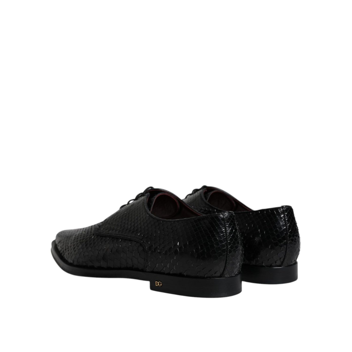 Dolce & Gabbana Black Leather Derby Formal Dress Shoes