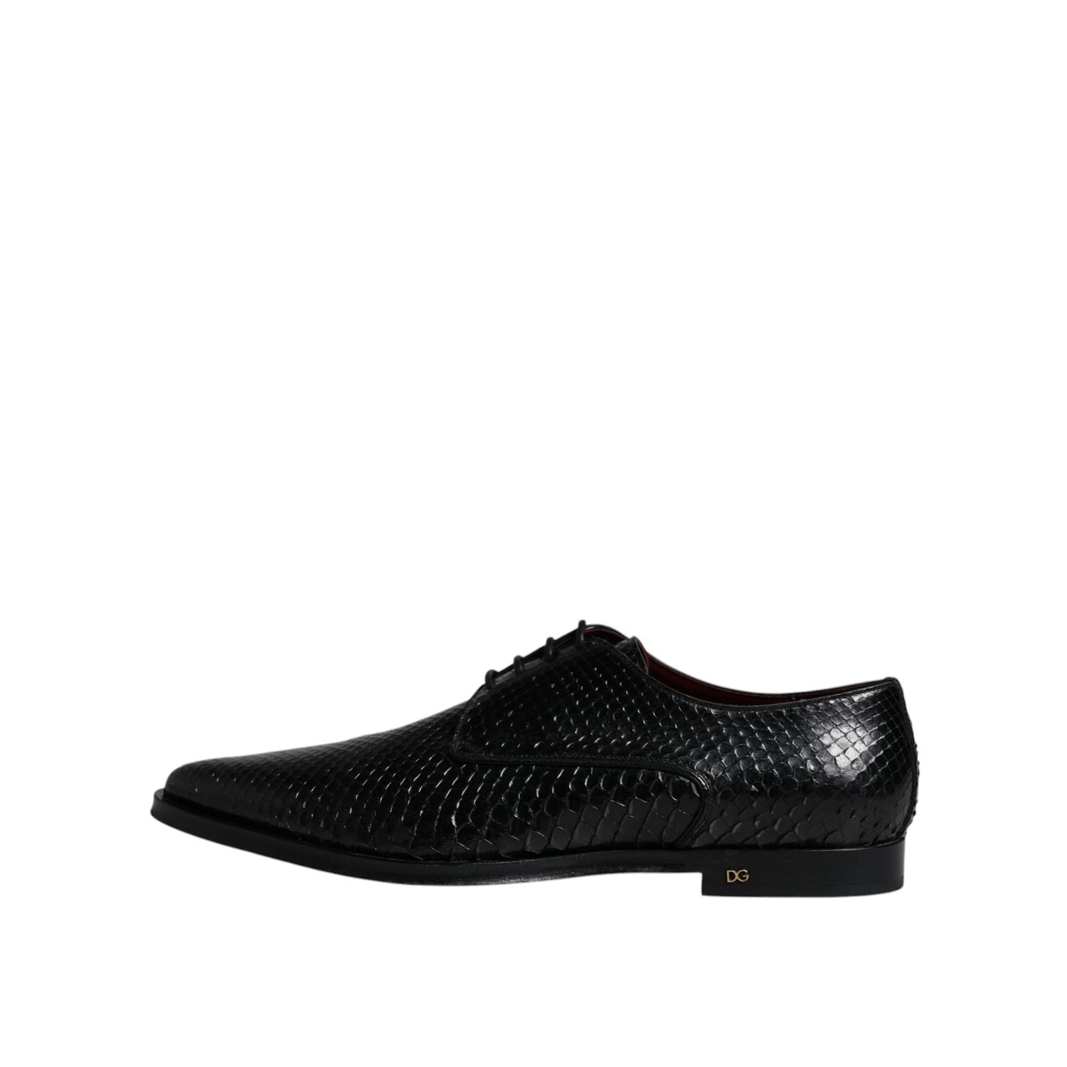 Dolce & Gabbana Black Leather Derby Formal Dress Shoes
