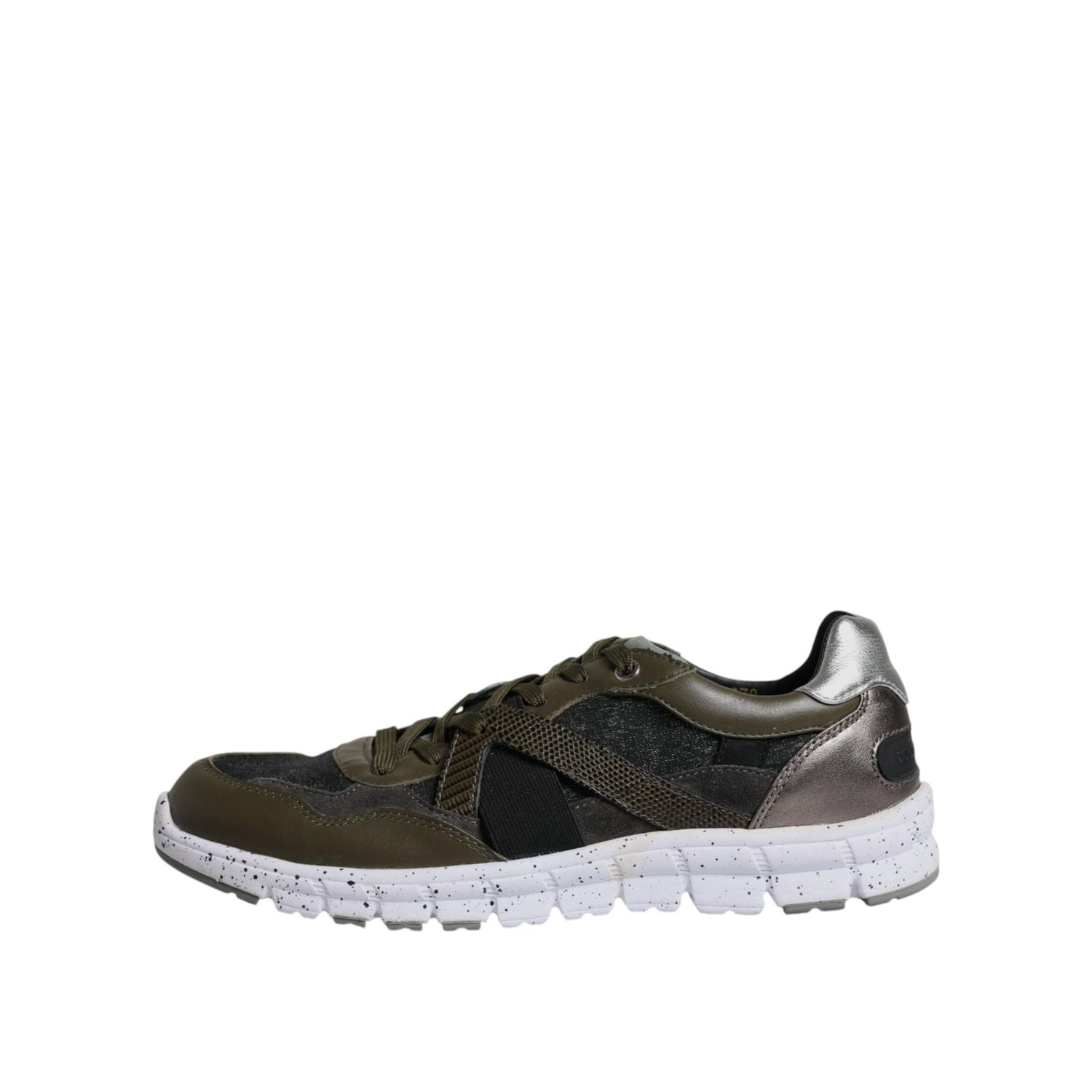 Dolce & Gabbana Multicolor Canvas Leather Low Top Sneaker Shoes