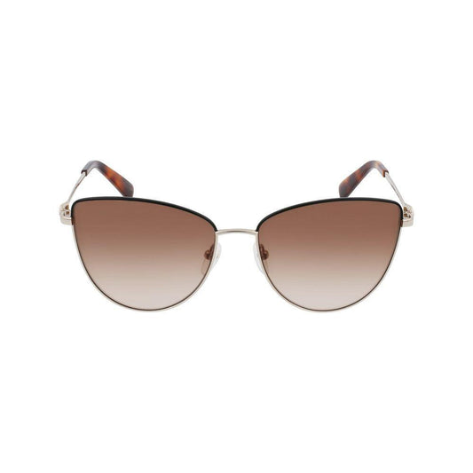 Longchamp Gold Metal Sunglasses LOLO152S720AC