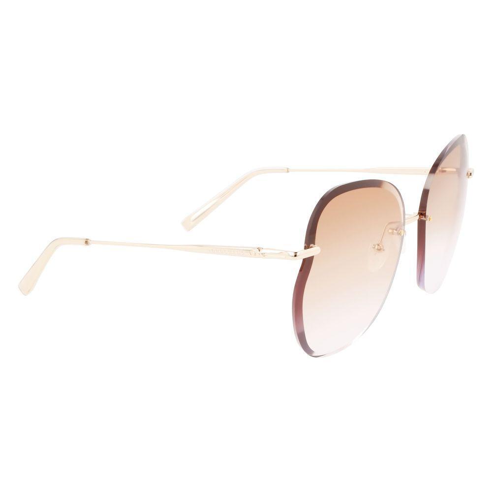 Longchamp Gold Metal Sunglasses LOLO160S707AC