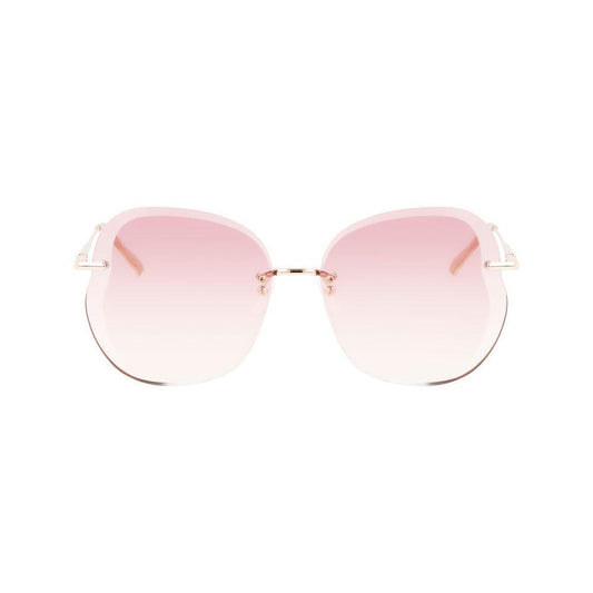 Longchamp Rose Gold Metal Sunglasses LOLO160S716AC