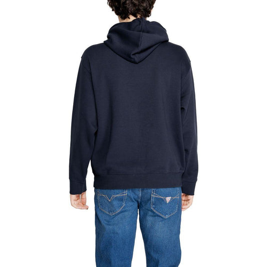 Armani Exchange Blue Cotton Hoody AR-14712600010-IT44 | S