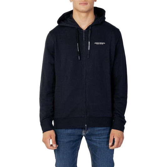 Armani Exchange Blue Cotton Hoody AR-9047800128-IT44 | S
