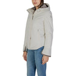 Suns Cream Polyester Jackets & Coat SU-15737200143-XL
