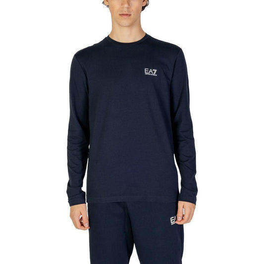 EA7 Emporio Armani Blue Cotton Long Sleeve EA-15722400010-IT44 | S