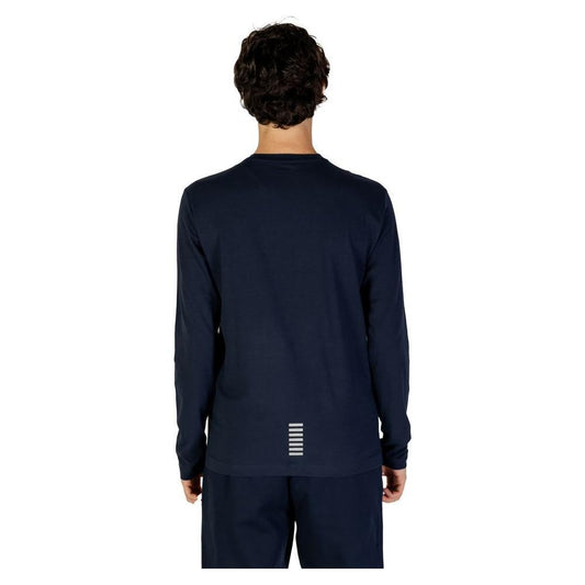 EA7 Emporio Armani Blue Cotton Long Sleeve EA-15722400010-IT44 | S