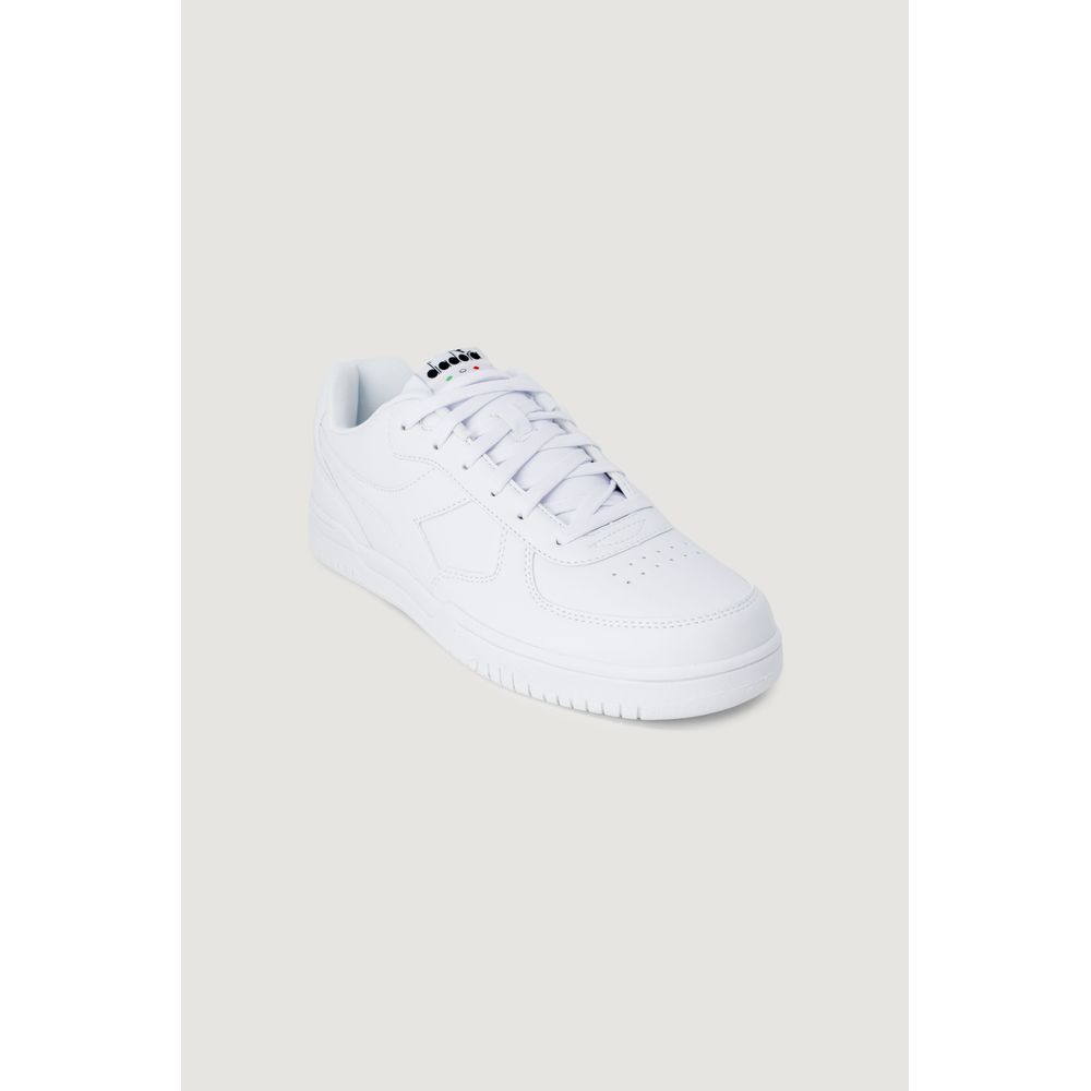 Diadora White Artificial Leather Low Top Sneakers