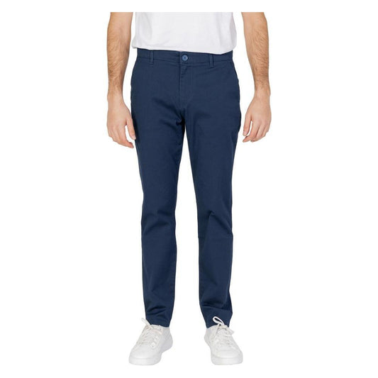 Armani Exchange Blue Cotton Pant AR-13324900010-W30