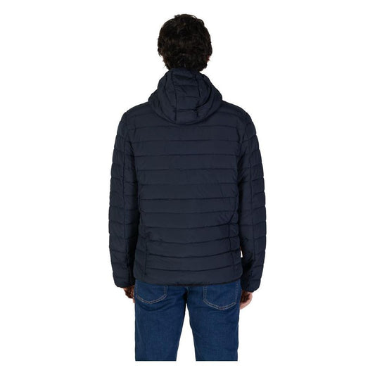 Suns Blue Polyester Jackets & Coat SU-15734300010-3XL