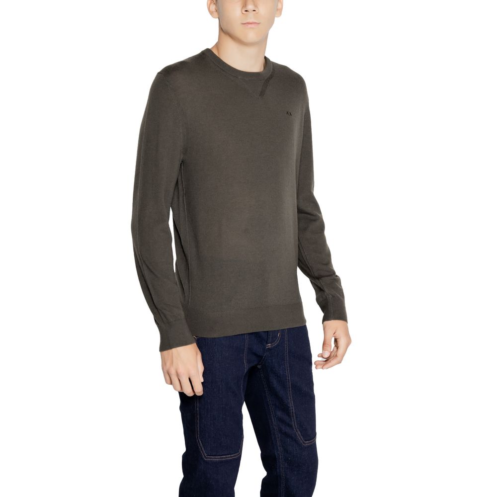 Armani Exchange Green Wool Sweatshirt