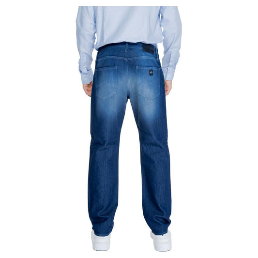 Armani Exchange Blue Cotton Skinny Pant AR-14713900237-W38 | L32