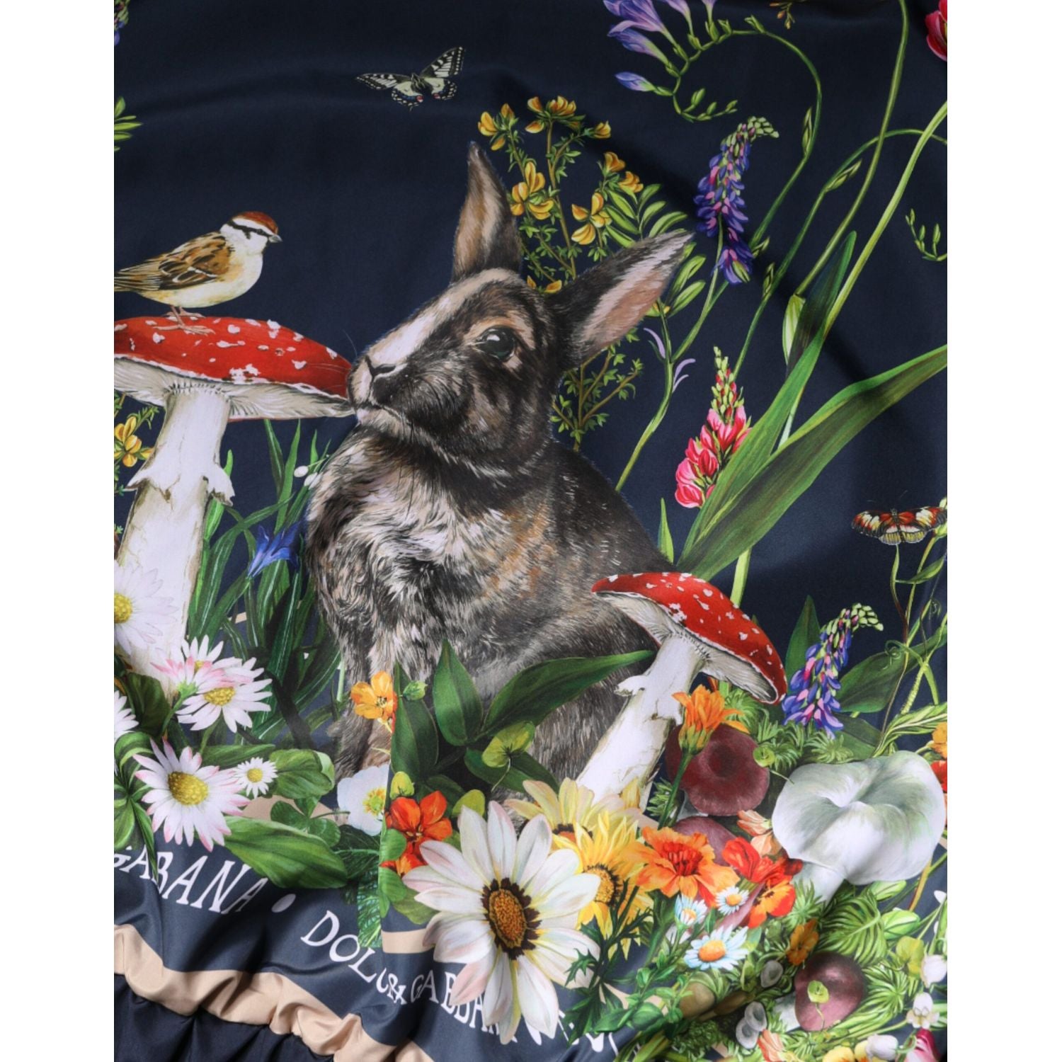 Dolce & Gabbana Blue Logo Full Zip Hooded Men Bomber Jacket