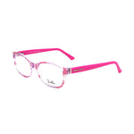 Emilio Pucci Multicolor Plastic Frames in pink, stylish women's eyeglasses with 53/15/135mm dimensions, made from durable plastic material.