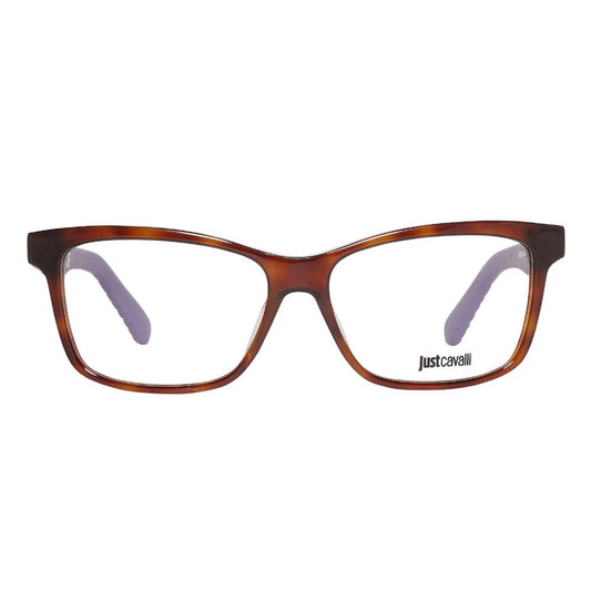 Alt Tag: Just Cavalli Brown Plastic Frames for women, model JC0642-053-53, stylish and durable eyewear, 53/14/140mm dimensions.
