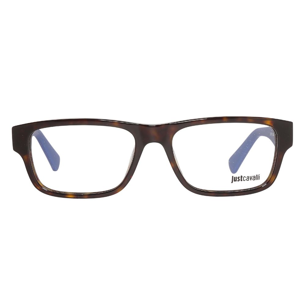 Just Cavalli Brown Plastic Frames eyeglasses JC0761-052-52 unisex with 52/16/140mm measurements and plastic brown material.