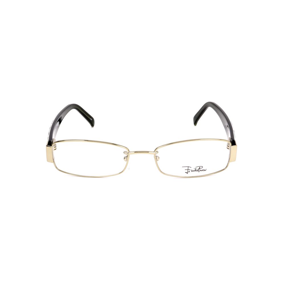 Emilio Pucci Multicolor Metal Frames glasses with multicolored design, 52/17/135 mm size, made of metal.