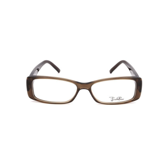 Emilio Pucci Bicolor Plastic Frames in hazelnut color with lens measurements 52/15/135 mm for women.