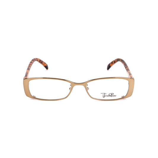 Emilio Pucci Bicolor Metal Frames in hazelnut, women's glasses EP2140207, lens size 50mm, bridge 16mm, temple 140mm, metal material.