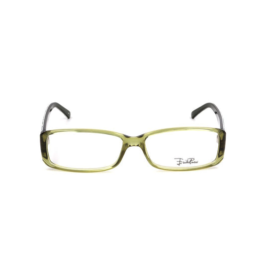 Front view of Emilio Pucci Multicolor Plastic Frames for women, model EP2658320, with 53/14/130 mm dimensions and multicolored print.