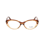 Emilio Pucci Bicolor Plastic Frames in hazelnut color, cat-eye style with size 51/16/135mm, made from durable plastic for women.