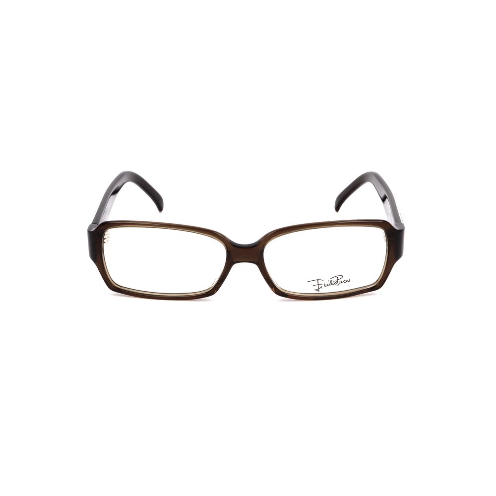 Emilio Pucci Bicolor Plastic Frames in hazelnut color with 51/14/135 mm dimensions, stylish and elegant design for women.