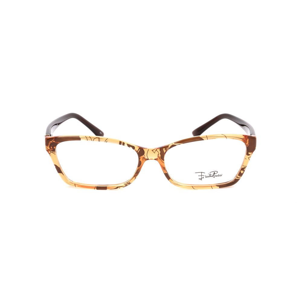 Emilio Pucci Bicolor Plastic Frames in hazelnut color, women's glasses model EP2715241, size 53/15/135mm.