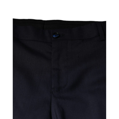 Dolce & Gabbana Blue Wool Skinny Formal Dress Pants