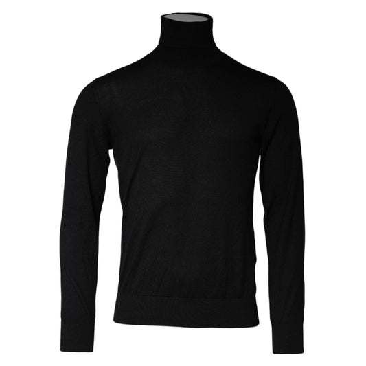 Dolce & Gabbana Black Long Sleeve Turtleneck Pullover Sweater