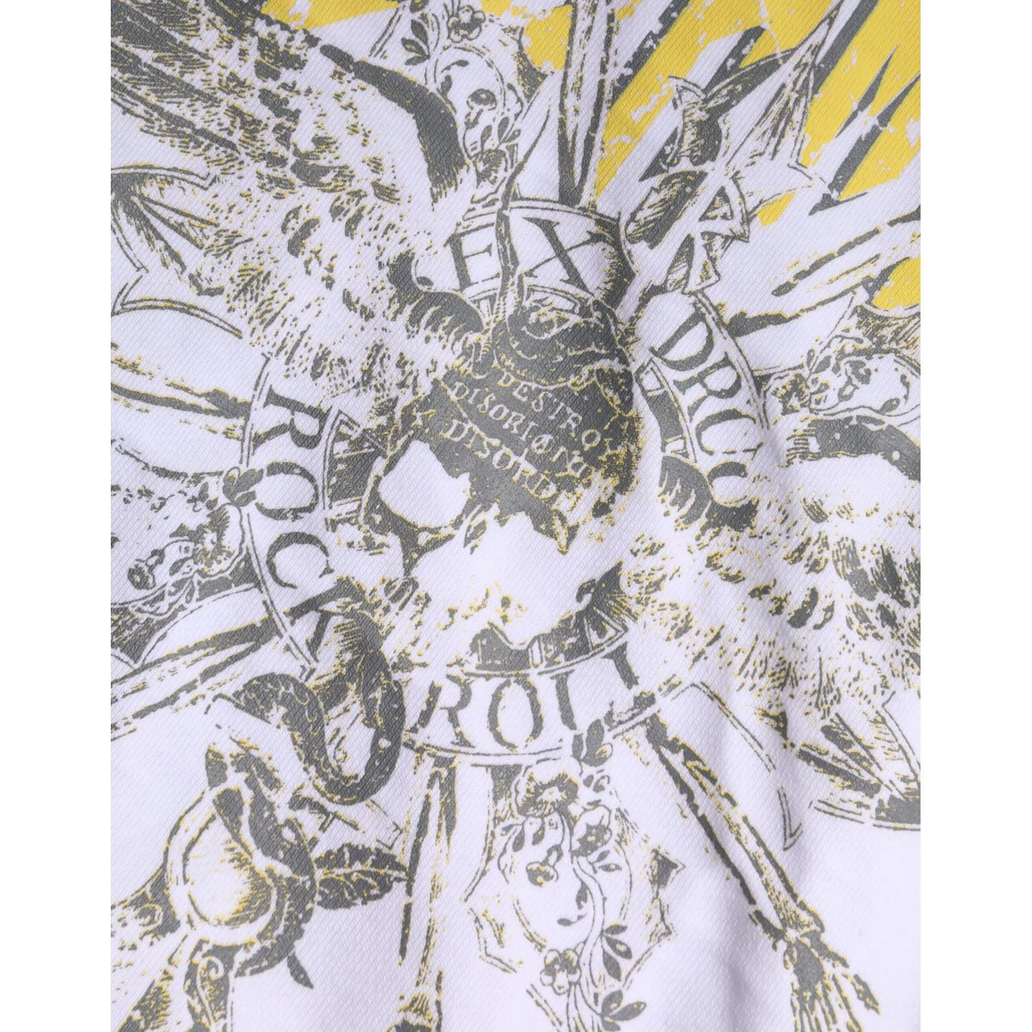 John Richmond White Logo Cotton Hooded Sweatshirt Sweater