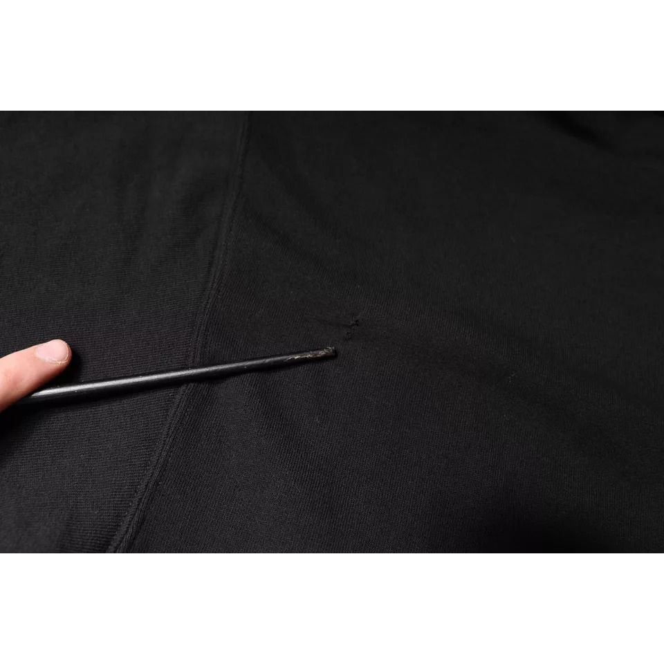 Dolce & Gabbana Black Camouflage Hooded Sweatshirt Sweater